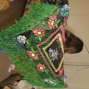 hand made embroidered shawl. I believe from Italy.